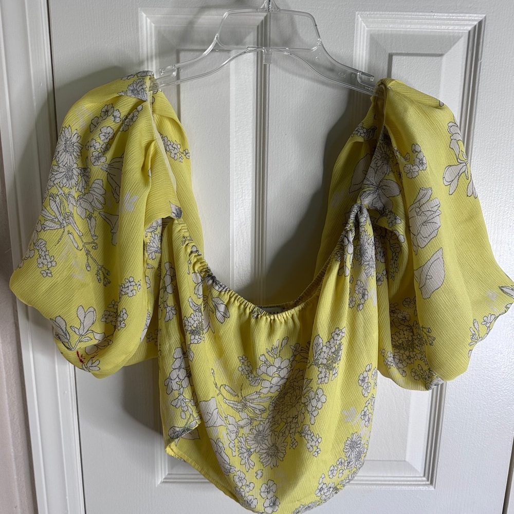 Lush- Off Shoulder sheer top